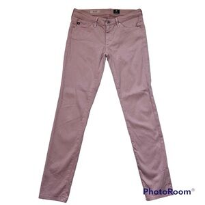 AG The Stilt Cigarette Leg Jeans Pants Light Mauve Size 26R